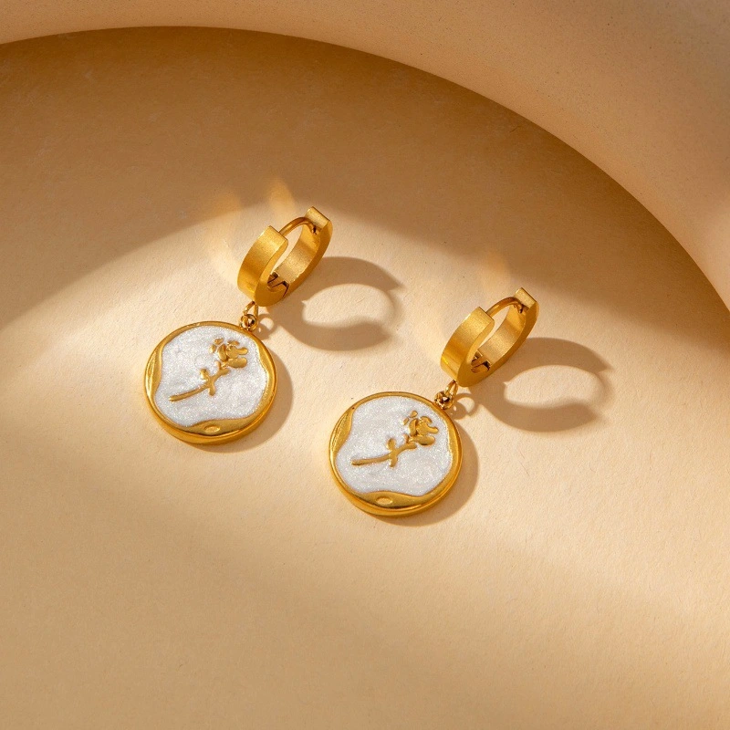 Acero inoxidable / Corazon / Estrella y luna / Oso / Rosas / juego / Collar / Aretes ACRSS/192-360