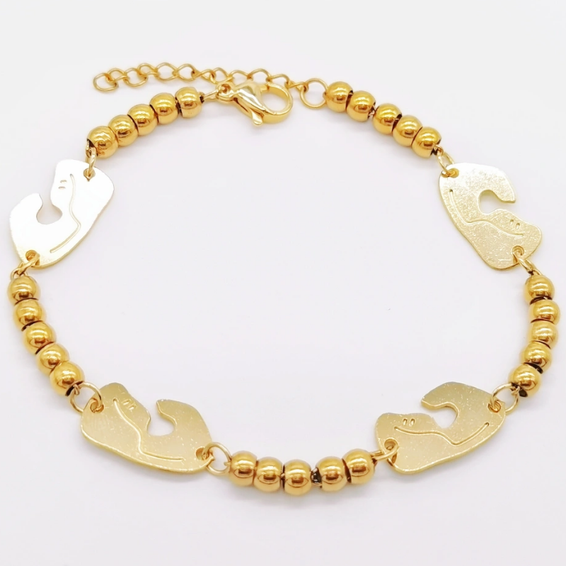 Acero inoxidable / 4mm / Pulsera / Religión cruzada / ACRB/194-373