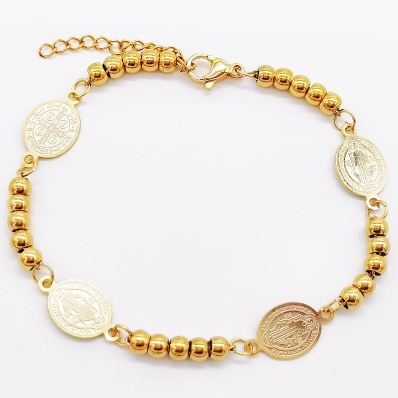 Acero inoxidable / 4mm / Pulsera / Religión cruzada / ACRB/194-373