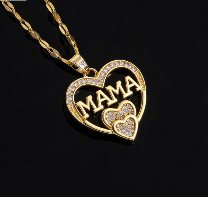 copper / mamá / Madre / El estilo de la madre / Día de la Madre / Collar colgante