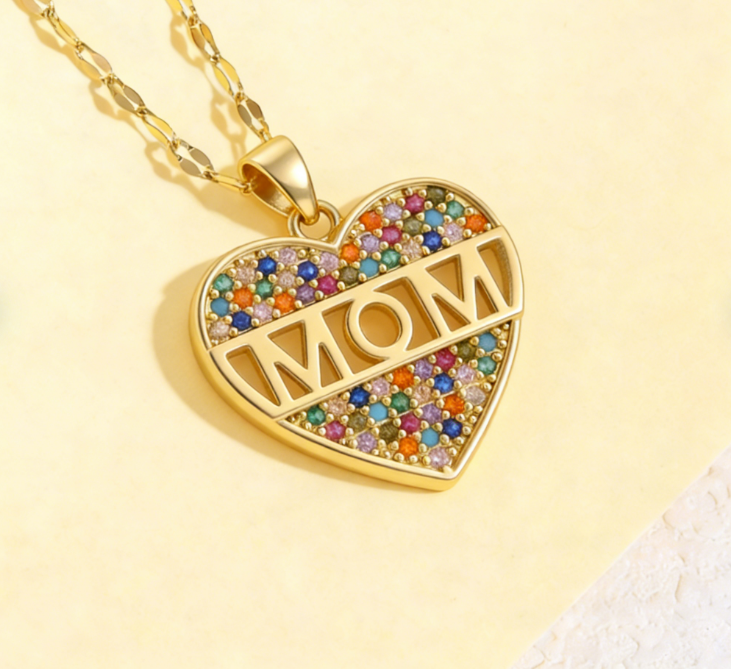 copper / mamá / Madre / El estilo de la madre / Día de la Madre / Collar colgante