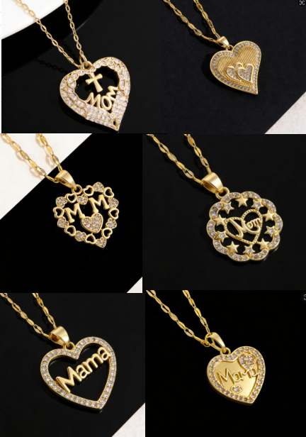 copper / mamá / Madre / El estilo de la madre / Día de la Madre / Collar colgante