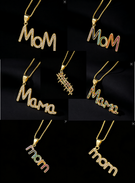 copper / mamá / Madre / El estilo de la madre / Día de la Madre / Collar colgante / COPN/