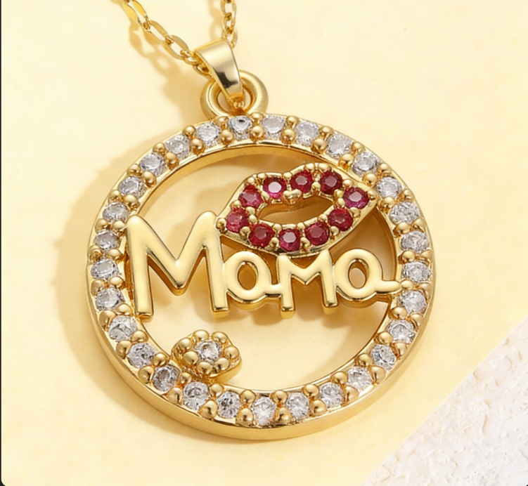 copper / mamá / Madre / El estilo de la madre / Día de la Madre / Collar colgante / COPN/