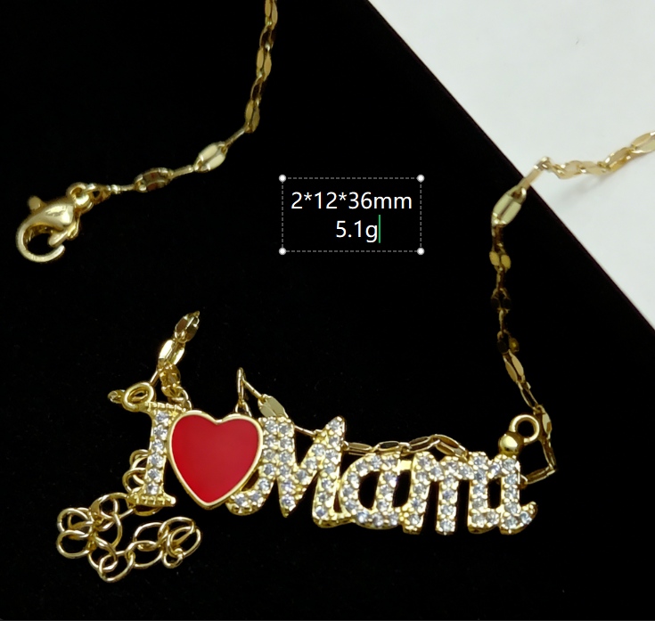 copper / mamá / Madre / El estilo de la madre / Día de la Madre / Collar colgante / COPN/
