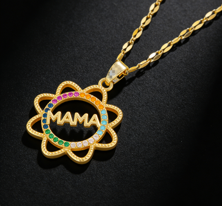 Copper / mamá / Madre / El estilo de la madre / Día de la Madre / Collar colgante / COPN/