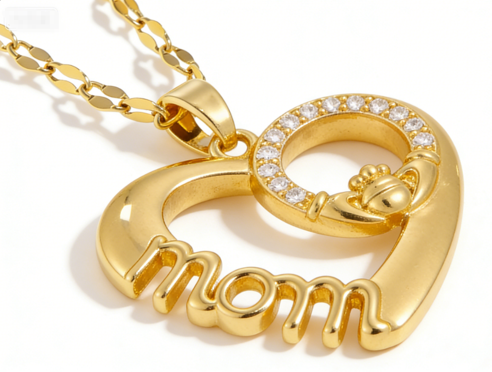 Copper / mamá / Madre / El estilo de la madre / Día de la Madre / Collar colgante / COPN/