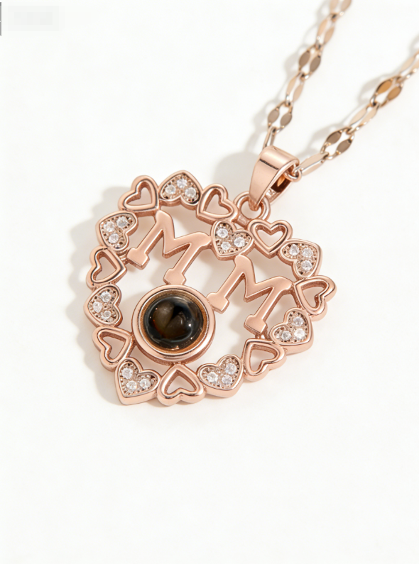 Copper  / proyección / mamá / Madre / El estilo de la madre / Día de la Madre / Collar colgante / COPN/