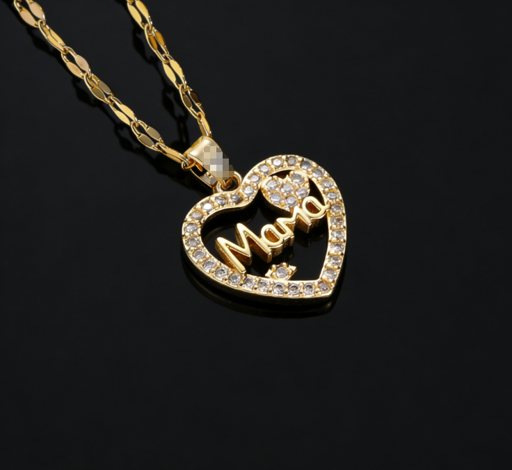Copper / mamá / Madre / El estilo de la madre / Día de la Madre / Collar colgante / COPN/