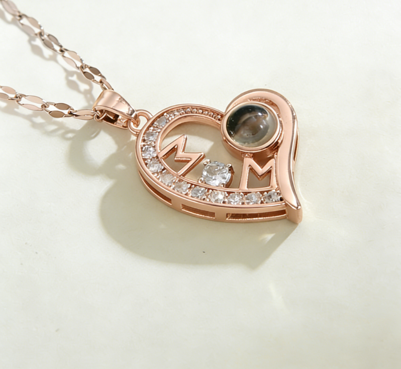 Copper  / proyección / mamá / Madre / El estilo de la madre / Día de la Madre / Collar colgante / COPN/