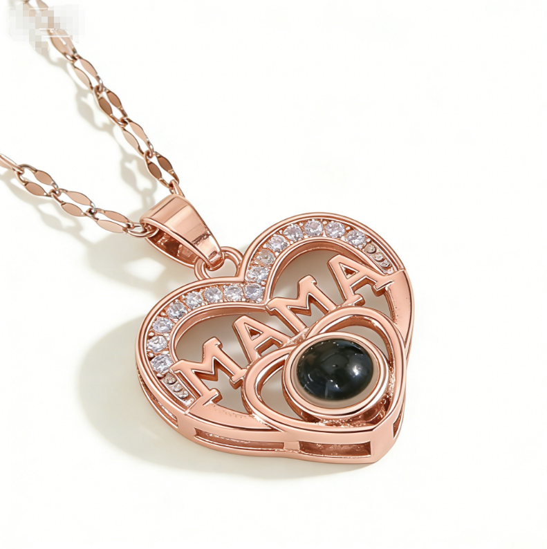 Copper  / proyección / mamá / Madre / El estilo de la madre / Día de la Madre / Collar colgante / COPN/
