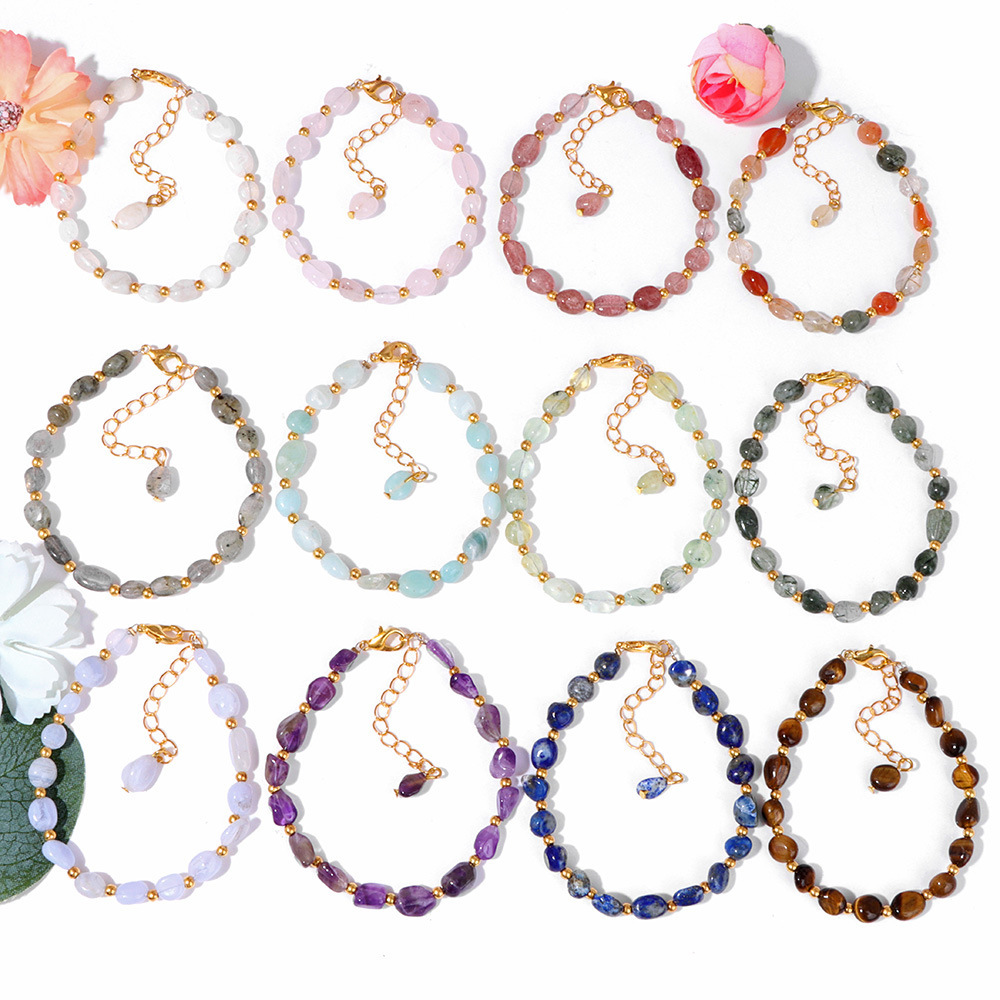 Piedra natural / Ágata / Irregular / Pulsera