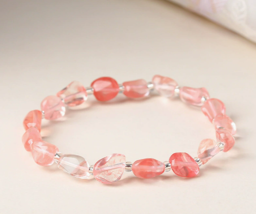 Piedra natural / Ágata / Forma libre / Irregular / Pulsera