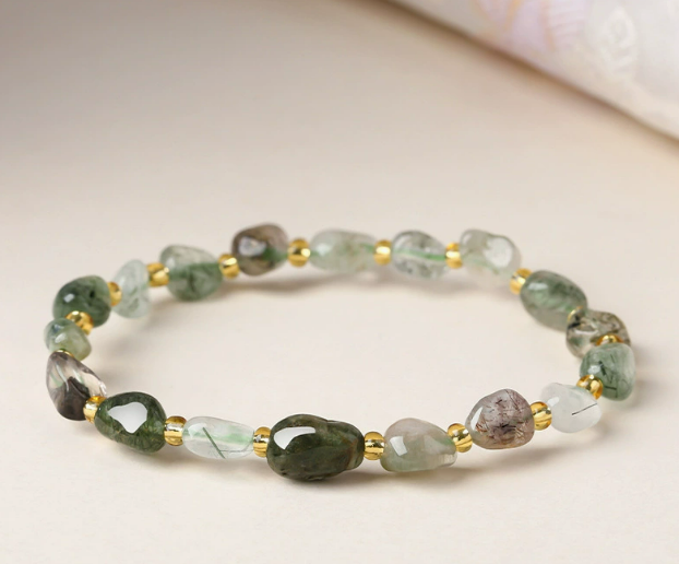 Piedra natural / Ágata / Forma libre / Irregular / Pulsera