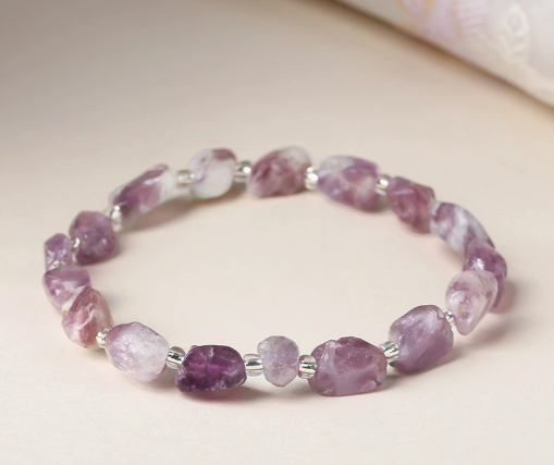 Piedra natural / Ágata / Forma libre / Irregular / Pulsera