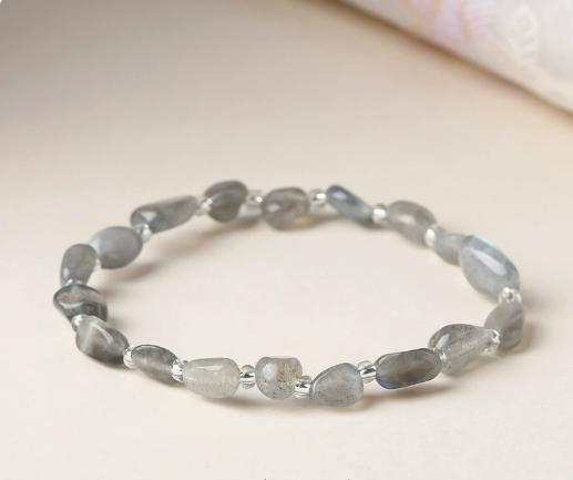 Piedra natural / Ágata / Forma libre / Irregular / Pulsera