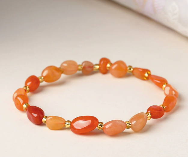 Piedra natural / Ágata / Forma libre / Irregular / Pulsera