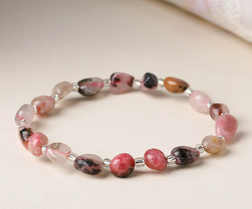 Piedra natural / Ágata / Forma libre / Irregular / Pulsera