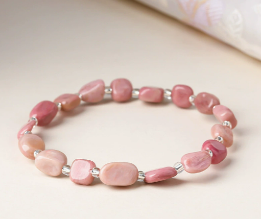 Piedra natural / Ágata / Forma libre / Irregular / Pulsera