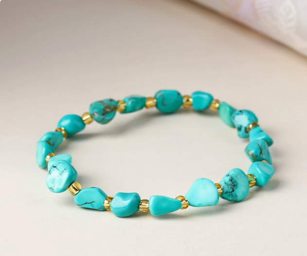 Piedra natural / Ágata / Forma libre / Irregular / Pulsera