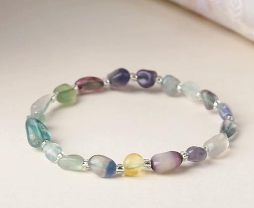 Piedra natural / Ágata / Forma libre / Irregular / Pulsera