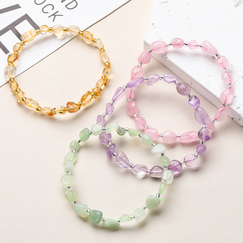 Piedra natural / Ágata / Forma libre / Irregular / Pulsera