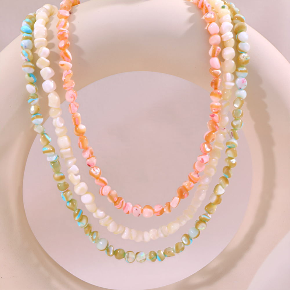 Concha natural / Irregular / Serie Océano / Collar