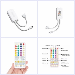 Tuya Wifi 44 keys Music RGBCW led controller