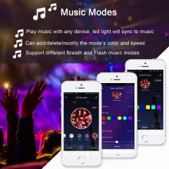 Tuya WiFi MUSIC IR 24 keys RGB RGBW LED Controller