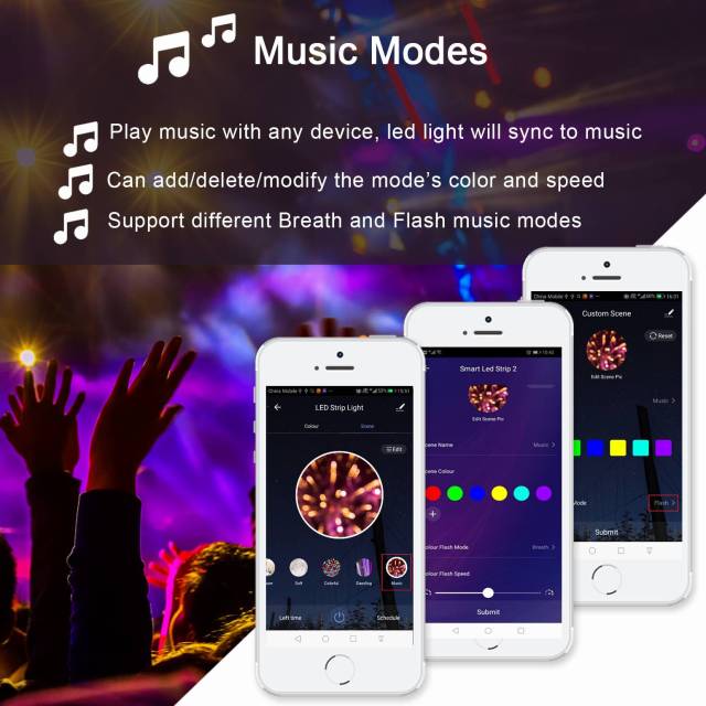 Tuya WiFi MUSIC IR 24 keys RGB RGBW LED Controller