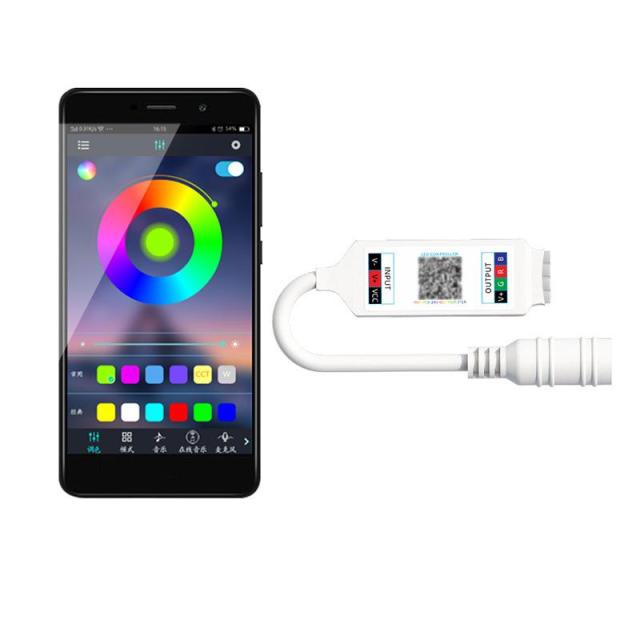 Bluetooth Music IR 24 Keys mini  RGB Controller  APP: "Lotus Lantern"