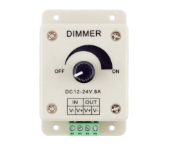 Single color knob dimmer switch