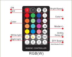 RF mini RGBW LED Controller--28 keys remote control