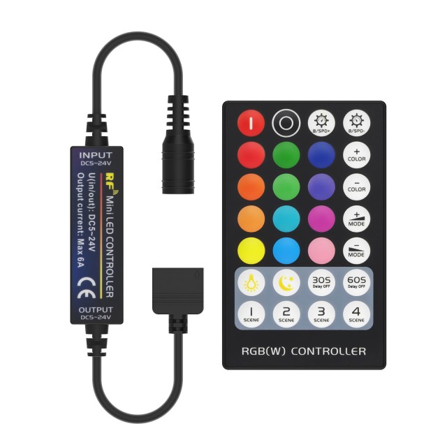RF mini RGB LED Controller--28 keys remote control
