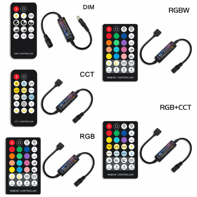 RF mini RGBCCT LED Controller--28 keys remote control