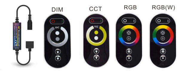 RF full touch remote RGB RGBW LED Controller