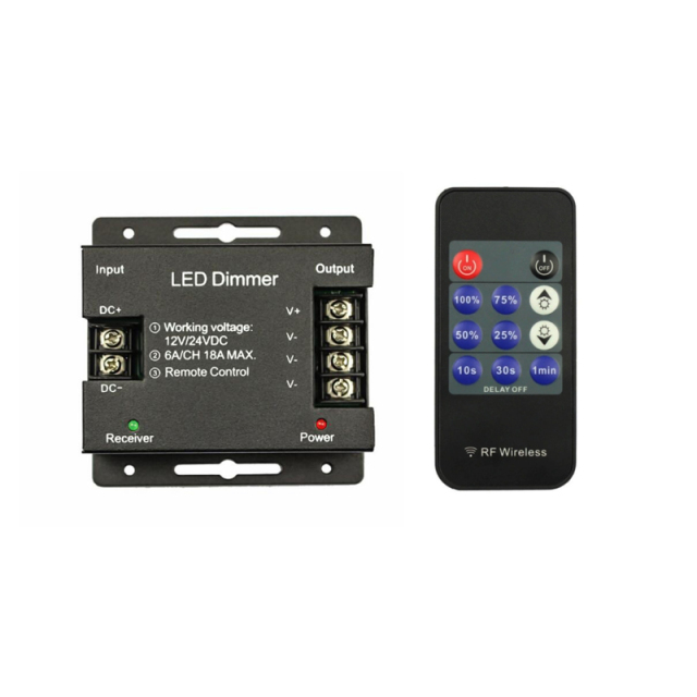 Iron shell RF 11 Keys led dimmer