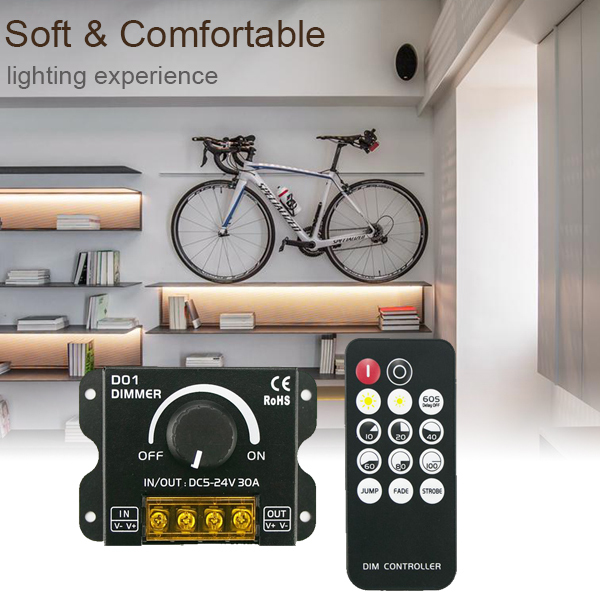 RF 14Keys 30A Knob LED dimmer