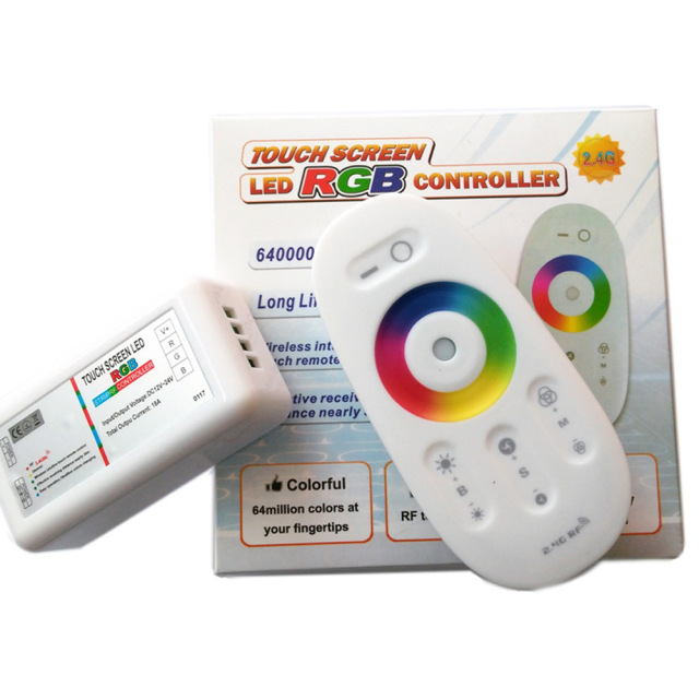 RF 2.4G RGB LED Touch remote controller