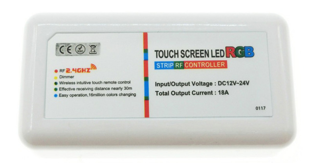 RF 2.4G RGB LED Touch remote controller