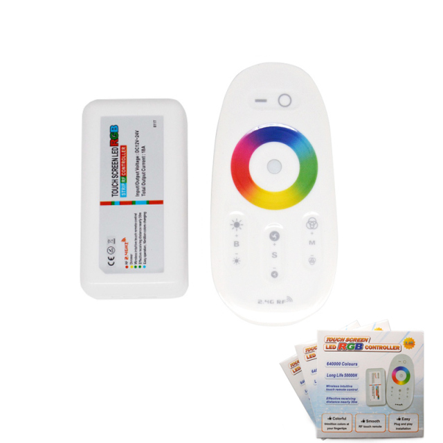 RF 2.4G RGB LED Touch remote controller