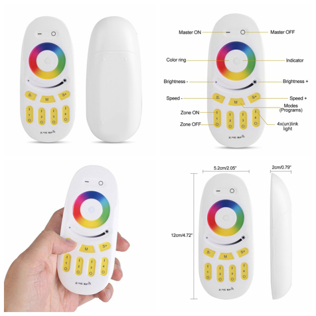 2.4G RF 4 Zone Synchronic RGB LED CONTROLLER