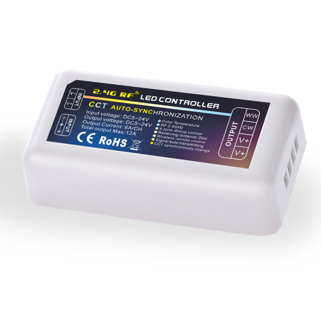 2.4G RF Synchronic 4 zone CCT LED Controller