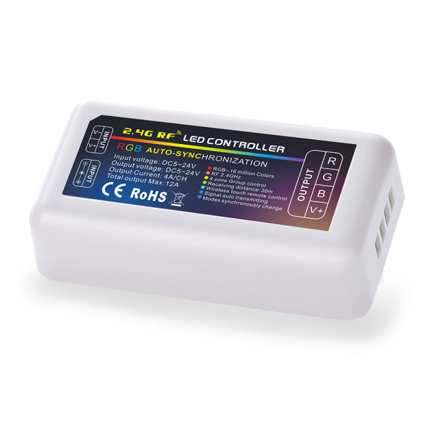 2.4G RF 4 Zone Synchronic RGB LED CONTROLLER