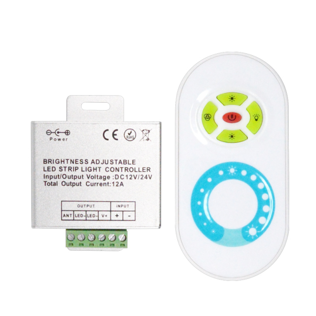 RF 5 keys Touch Led dimmer - Aluminiun shell  DC12~24V