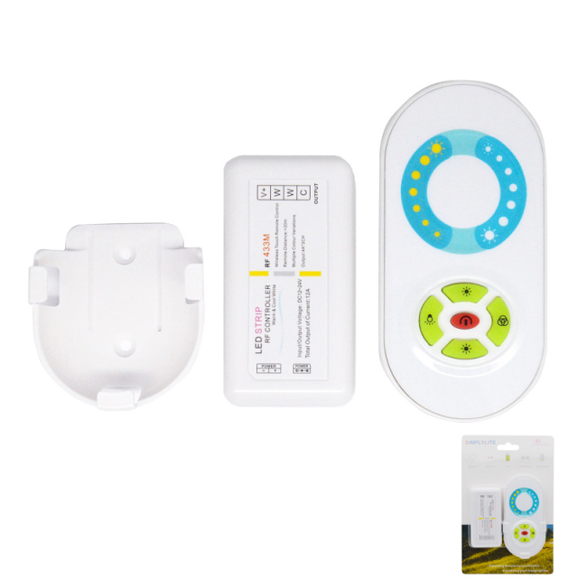 RF Touch 5 keys touch color temperature controller - Plastic shell  DC12~24V