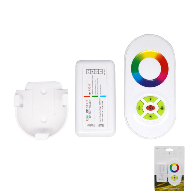 RF Touch 5 keys touch rgb led controller - Plastic shell  DC12~24V