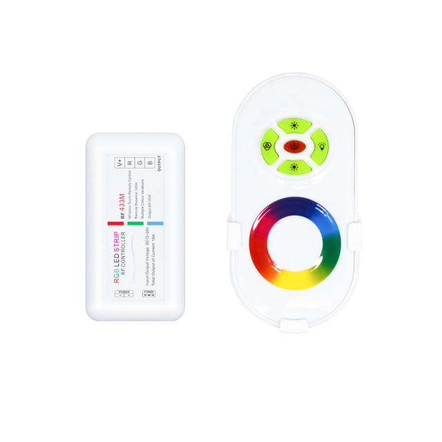 RF Touch 5 keys touch rgb led controller - Plastic shell  DC12~24V