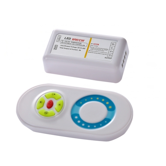 RF Touch 5 keys touch color temperature controller - Plastic shell  DC12~24V
