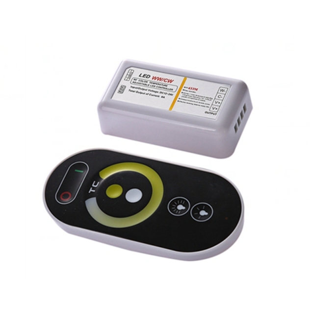 RF full touch color temperature led controller - Plastic shell  DC12~24V